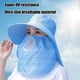 thumbnail image 5 of Sombrero de poliéster transpirable para exteriores, de ala ancha, para mujer, con protección solar, para ciclismo, cuello y trabajo, 5 of 6