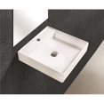 thumbnail image 1 of American Imaginations AI-1119 Récipient Carré de 17,5 Po à Fixation Murale Blanc pour Forage Central 1 Trou, 1 of 1