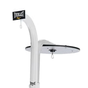Everlast Dual Station Heavy Duty Powder Coated Steel Heavy and Speed Bag Stand, White