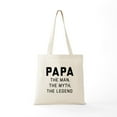 thumbnail image 5 of CafePress - Papa: The Man The Myth The Legend Tote Bag - Unisex Canvas Tote Bag, Beige, 1-Piece, 5 of 6