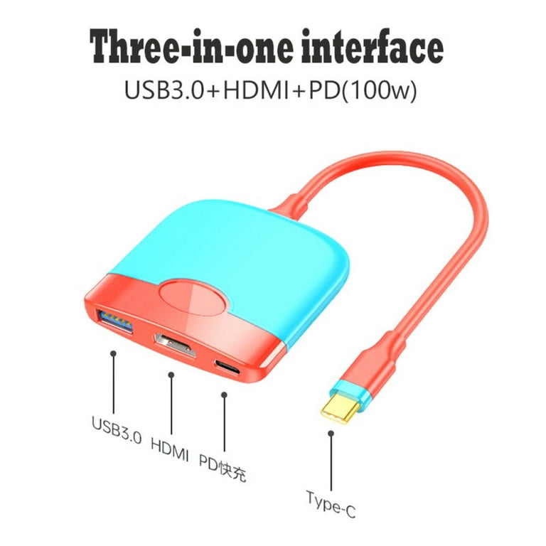 Adaptateur USB-C 3 en 1 HDMI, USB-A, USB-C PD charge