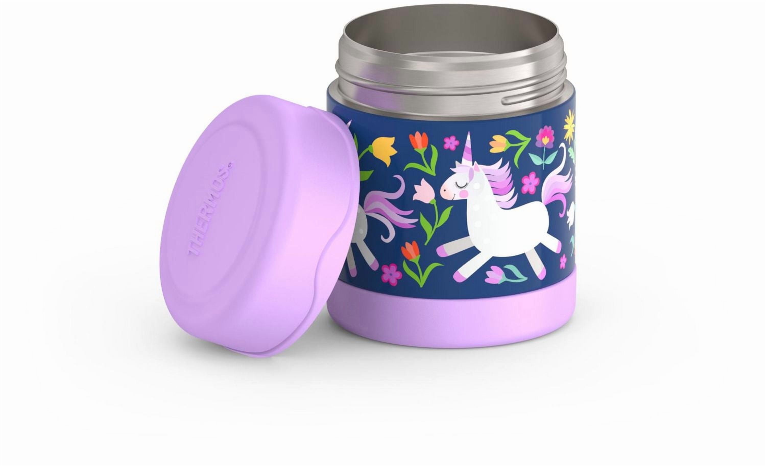 Thermos Kids Stainless Steel Vacuum Insulated FUNtainer Food Jar, 295 ml, Unicorn, 10 Oz/295 ml, BPA free