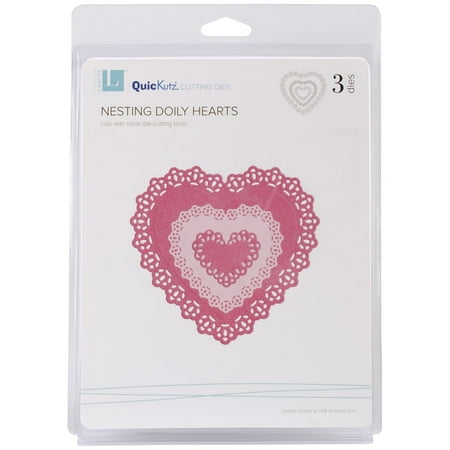 Lifestyle Nesting Dies-Doily Hearts, 3 Dies