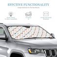 thumbnail image 2 of Bingfone winter Snowflake Dachshund Car Windshield Sunshade,Sun Foldable Sun Shield Sun Visor for Car - Small, 2 of 8