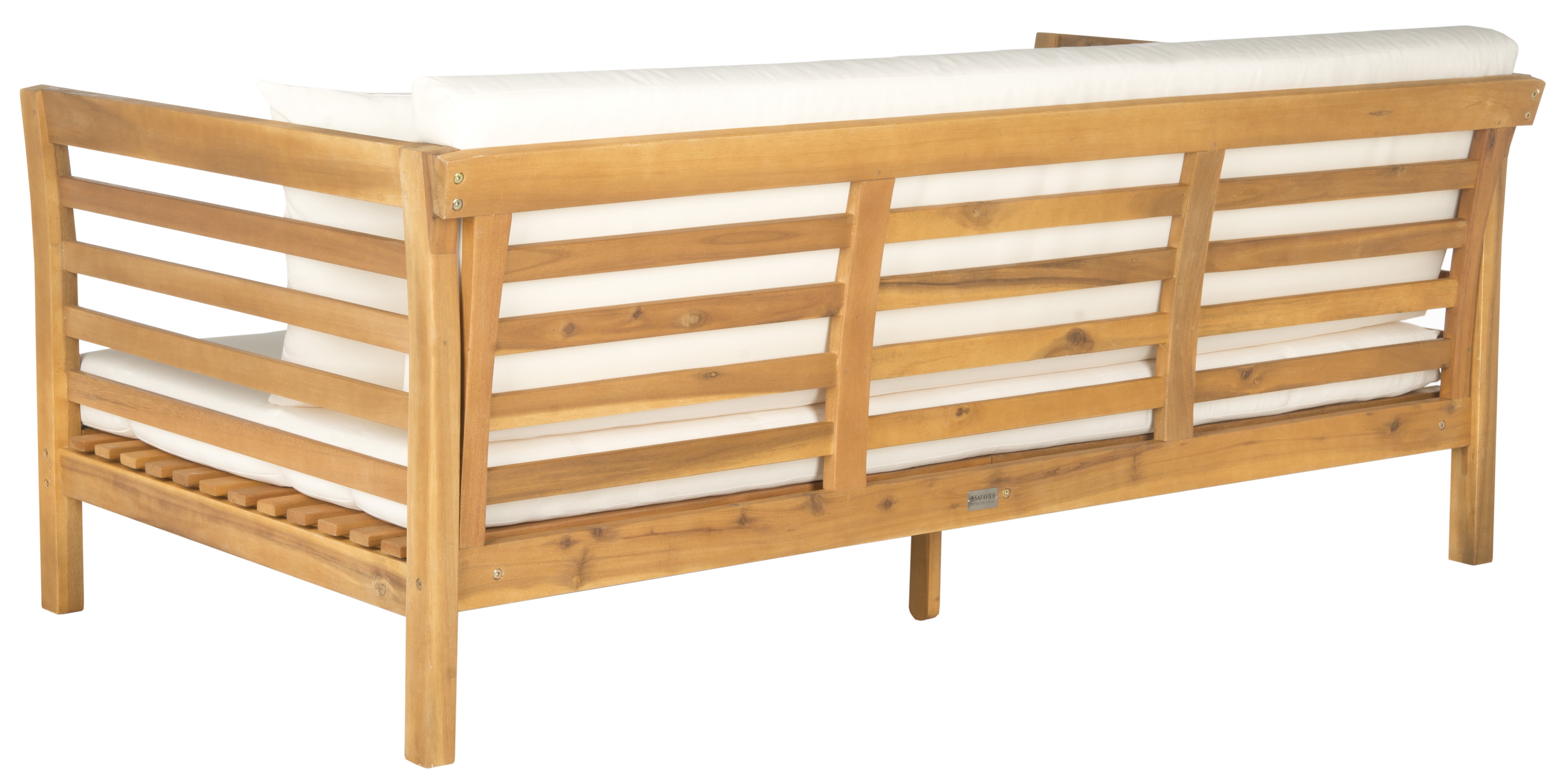 Safavieh Patio Malibu Modern Outdoor Day Bed with Throw Pillows