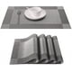 thumbnail image 1 of Manteles Individuales, Juego De 6, Antideslizantes, Limpiables, Pvc, Resistentes Al Desgaste, Resistentes Al Calor, Manteles Individuales para El Hogar, Restaurante, Mesa De Comedor, Plata, 1 of 7