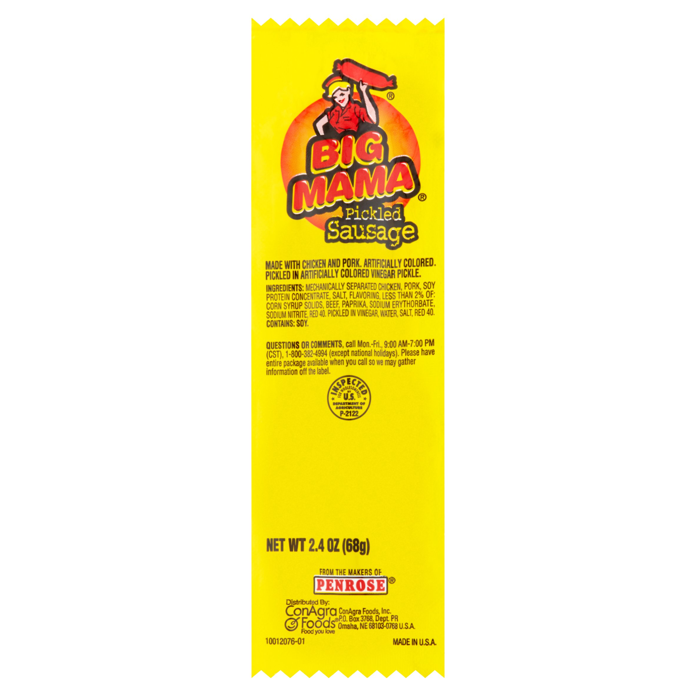 Penrose Big Mama Pickled Sausage, 2.4 Ounce by ConAgra Foods, Inc.