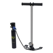 Aiqidi Portable Mini Diving Scuba Cylinder Kit, 0.5L Diving Air Tank Equipment Underwater Breath Oxygen Tank with 4500PSI High Pressure Pump