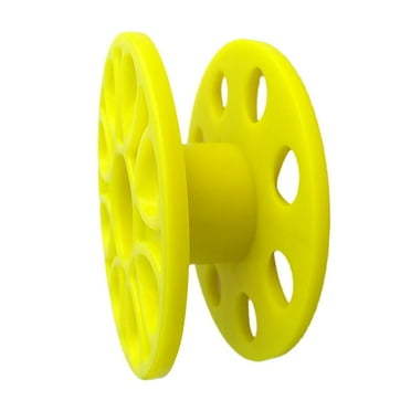 Premium Diving Finger Reel Underwater Snorkel Line Reel - Yellow, as described