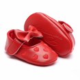 thumbnail image 4 of Emy Dola 2-Pairs Infant Baby Girls Mary Jane Flats Crib Shoes BowKnot Non-Slip Soft Sole Princess First Walkers Sneaker Wedding Dress Shoes, 4 of 8