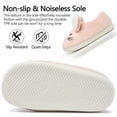 thumbnail image 5 of Ecetana Womens Fuzzy Slippers 3D Rabbit Closed Back Slippers Fluffy Non-Slip Indoor Warm House Slippers for Women, 5 of 7