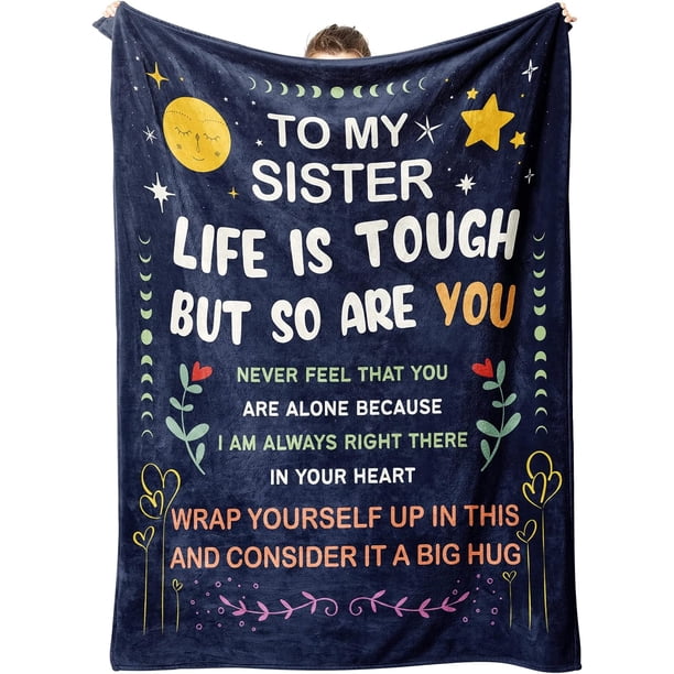 LHSHID Sister Gifts Blanket Sister Birthday Gifts Sister Gifts from Sister Gifts for Sister on Mothers Day Christmas Sisters Day Gifts to My Sister Throw Blanket 30"x40"