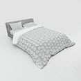 thumbnail image 3 of Ambesonne Flower Bedding Set 3 Pcs, Greyscale Rose Blooms, Twin XL, Pale Grey White, 3 of 3