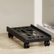 thumbnail image 4 of Adjustable Computer Tower Stand | Mobile Desktop Rack with 4 Locking Caster Wheels for PC Case | Ventilated Cart | Fits 7-11in Width | Plastic | White Black | 16.9x11in, 4 of 6