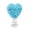 Blue, variant on Heart And Rose Floral Topper For Valentine's Day Wedding Holiday Party Home Celebration Ornament Pretty Ornament Transformer Ornament Ornament Bulbs Decorations And Big Ornament Cute Ornament Set