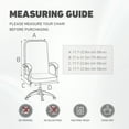 thumbnail image 5 of Y YUNHSOM Stretch Office Computer Chair Seat Covers, Removable Washable Anti-dust Desk Chair Seat Cushion Protectors(Brown), 5 of 7