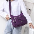 thumbnail image 2 of Stylago Small Messenger Bag Multiple Zipper Pockets Women Casual Shoulder Tote Bags Students Crossbody Purses Purple, 2 of 6