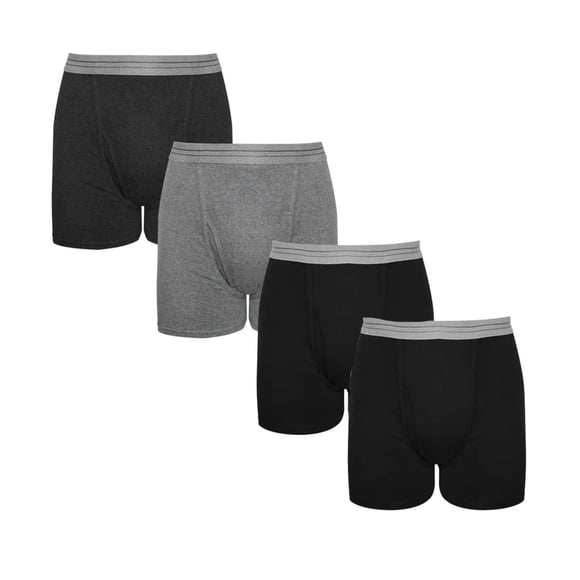 Boxer Rinbros para Hombre, Corte Regular Algodón Multicolor Value Pack 4 Piezas Talla G