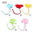 thumbnail image 4 of Angel Wing Rabbit Harness Kitten Pet Leash Adjustable Warm Clothes for Duck Training Rope Bunny Hamster Outside Clothes for Goose Hen Red S, 4 of 9