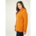 thumbnail image 5 of Jessica London Women's Plus Size Cable Blazer Sweater, 5 of 6