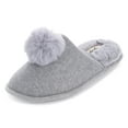 thumbnail image 4 of Floopi Women’s Daisy Pom Pom Felt Scuff Slipper, 4 of 6