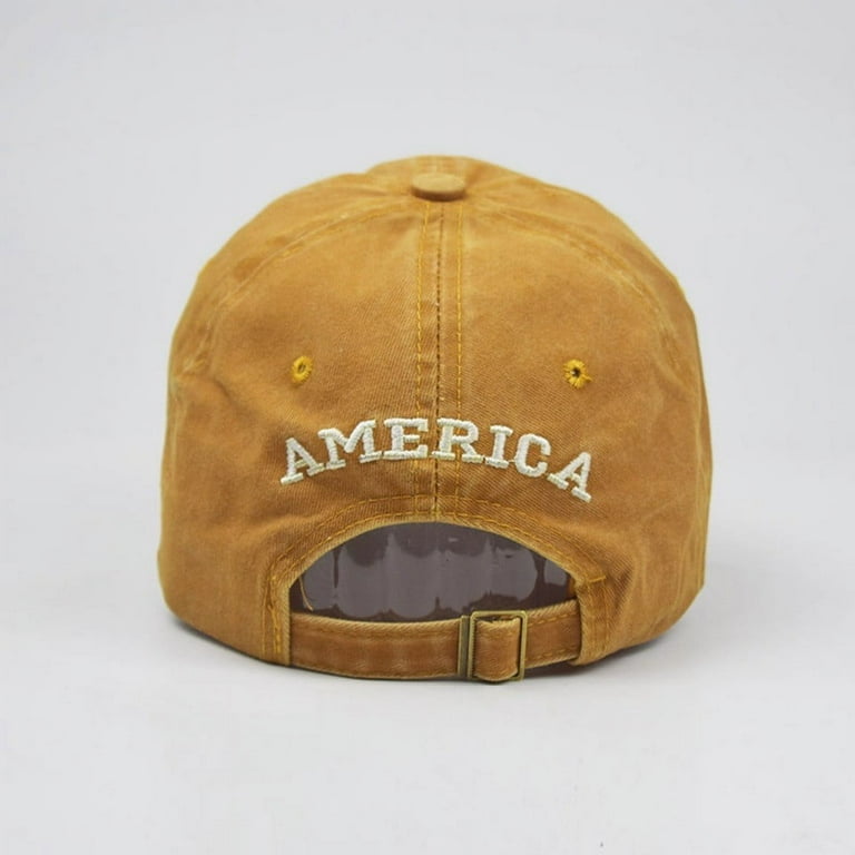 ZSQDM Baseball Hats for Men Women American American Old Flag Adult
