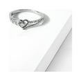 thumbnail image 6 of 1/20 Carat T.W. Diamond Split Shank Heart 10kt White Gold Fashion Ring, 6 of 6