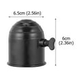 thumbnail image 2 of Toddmomy 2Pcs Round Black Plastic Trailer Hitch Ball Cover For Rv Protective Cap Towing Hitch Outdoor Use, 2 of 8