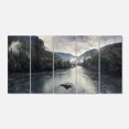 thumbnail image 2 of Design Art - Rivière de Montagne avec Brouillard et Pluie, 2 of 3