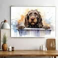 thumbnail image 3 of Spinone Italiano Dog Canvas Bathroom Décor - Unique Bath Wall Decor - Modern Canvas Bathroom Wall Art - Room Decor - Bathroom Decorations - Restroom Sign - Wall decor living room, 3 of 4