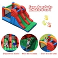 thumbnail image 4 of Casa Inflable Costway con Doble Tobogán para Niños Castillo 3 en 1 Pared para Escalar y Cama Elástica 363 x 187 x 180 cm, 4 of 8