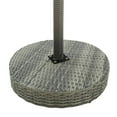 thumbnail image 5 of vidaXL 3 Piece Garden Bar Set with Cushions Poly Rattan Grey, 5 of 5