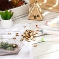 thumbnail image 4 of Uonlytech 200Pcs Unfinished Wood Pieces Hexagonal Shape Natural Wood for Decoration and Painting, 4 of 8