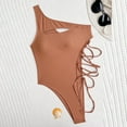thumbnail image 6 of Lopeceal Sexy Women’s One Piece Swimsuit Cutout Lace Up One Shoulder Bathing Suit, 6 of 8
