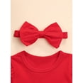 thumbnail image 5 of Qiylii Girls Christmas Dress, Tulle Dress with Waistband+Bow-knot Headband, 5 of 8