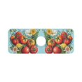 thumbnail image 7 of Yayeee Faucet Mat for Kitchen Sink 14.7" Diatomite Long Splash Guard Pad, Orange Floral Tomatoes, 7 of 7