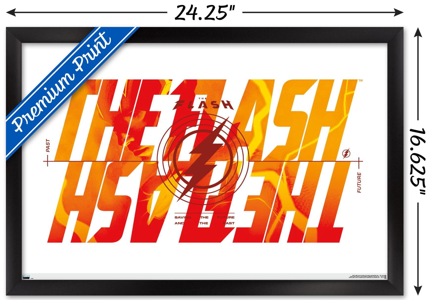 DC Comics Movie The Flash - Reverse Wall Poster, 14.725" x 22.375" Framed