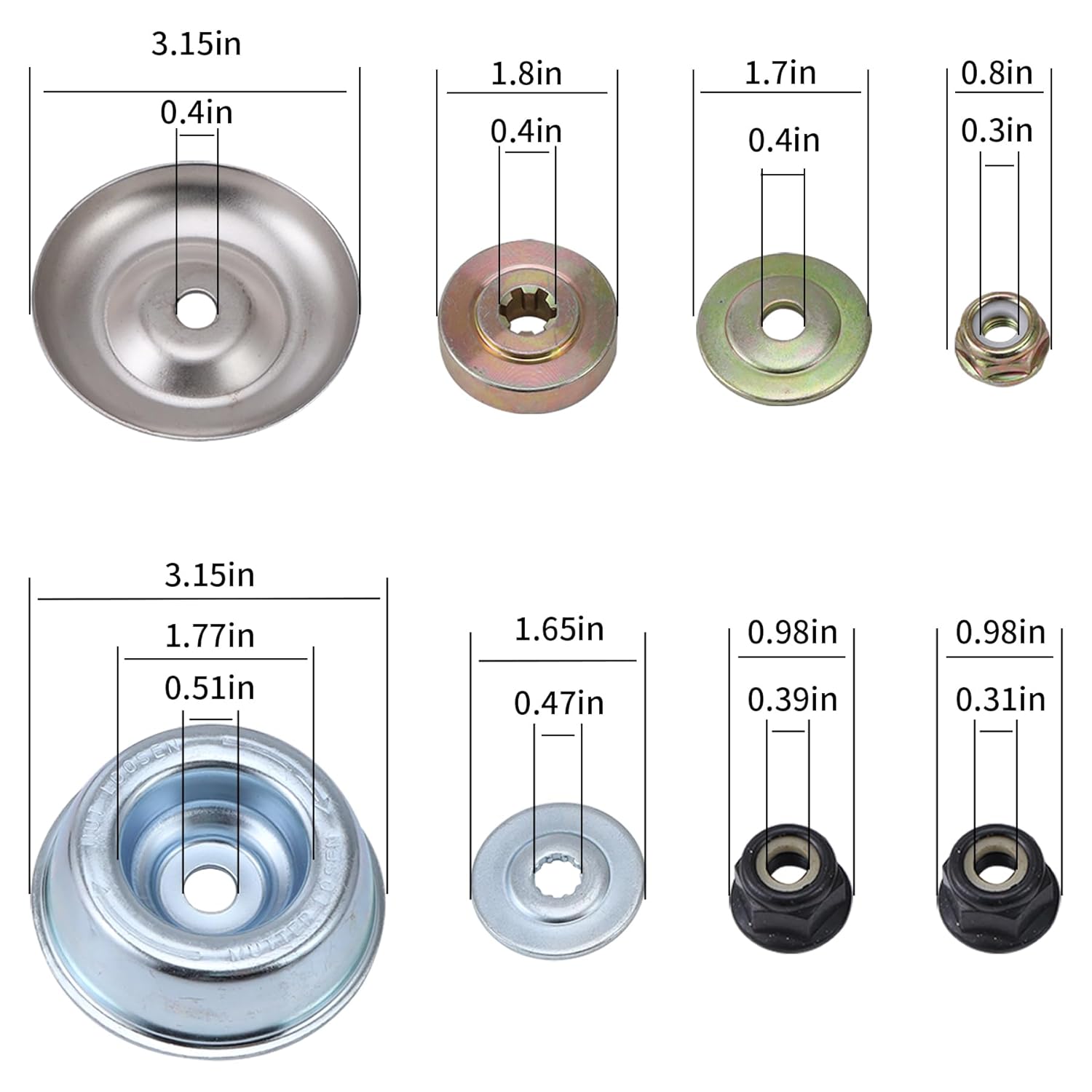 9" x 36 Teeth Carbide Tipped Blades 9" x 20T Chainsaw Tooth Cutter,10" x 80T Carbide Tip Brush Blades with Universal Adapter Kit,Premium Stainless Steel Trimmer Head Compatible with Cutter, Trimmer