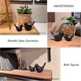 thumbnail image 3 of Estatuas de animales pequeños, decoración del hogar, adornos decorativos negros de estilo moderno para sala de estar, dormitorio, oficina, gabinetes, 3 of 5