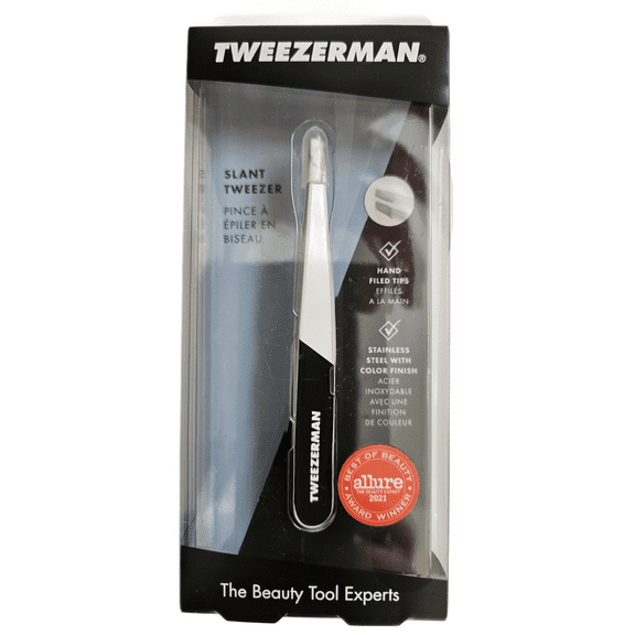 Tweezerman 1230-TTR Midnight Strike Stainless Steel Slant Tweezer Sealed
