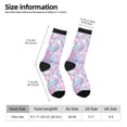 thumbnail image 2 of Balery Tie Dye Calcetas Largas con Estampado para Hombre y Mujer – Suaves y Transpirables, Talla Única (US 5-11), 2 of 6