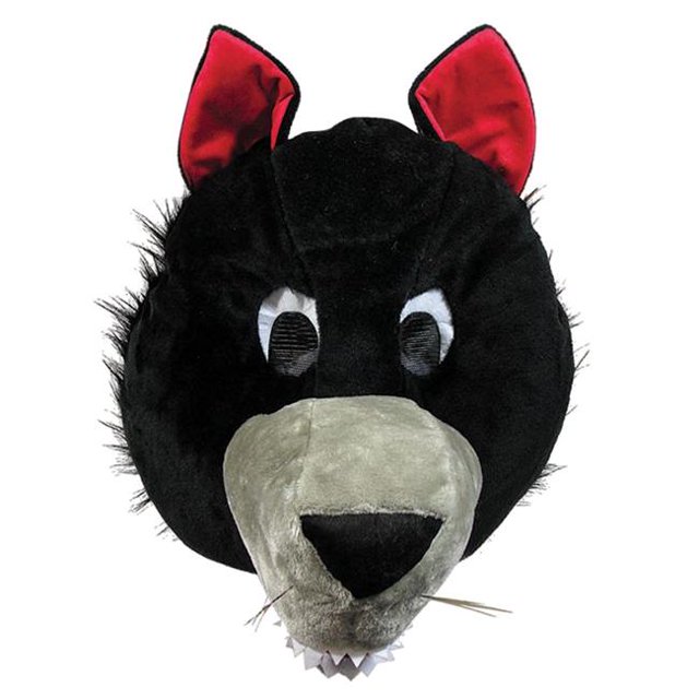 Tête de Mascotte Loup, Taille Unique