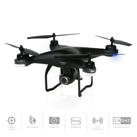 Best Choice Products 2.4G FPV RC Quadcopter GPS Drone w/ 720P Live HD Wifi Camera, VR Headset Compatible, Follow Mode, One-Key Takeoff/Landing, Auto-Return, Headless Mode, Altitude Hold, Extra (Best Cheap Drone 2019)