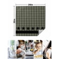 thumbnail image 4 of Sage Green Black Plaid Cloth Napkins Set of 4 Reusable Dinner Napkins, Vintage Star Buffalo Check Rustic Cocktail Napkin Washable Table Napkins for Wedding/Holiday Party/Baby Shower 20"x20", 4 of 7