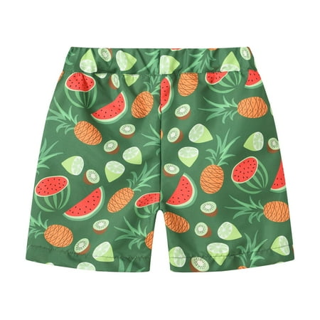 

TIREOW Fashion Kid Pants Boys Girls Summer Cute Cartoon Printing Beach Pants Fashion Leisure Vacation Sports Shorts Soft and Comfortable Trousers(8-9 Years Green)