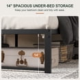 thumbnail image 6 of Amolife 14" Queen Bed Frame, Heavy Duty Metal Platform Bed with Under Bed Storage, 3500 lbs Weight Capacity, Easy Assembly, Black, 6 of 9