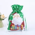 thumbnail image 6 of Cheers.US 13Pcs/Set Holiday Drawstring Gift Bags, Assorted Christmas Foil Gift Wrapping Bags, Christmas Bags, Santa Wrapping Bag with Tags, for Christmas Party Xmas Holiday, 6 of 7