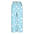 thumbnail image 4 of Stamzod Winter Fleece Lounge Pants Women Thick Warm Elastic Waist Pajama Bottoms with Pocket Nightwear Winter Clothing for Women Sky Blue D XXL, 4 of 4