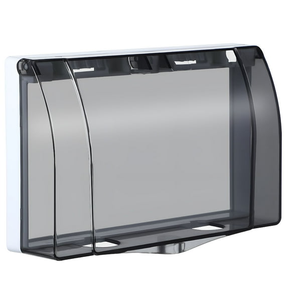 LAMIRO Waterproof Socket Cover Outlet Covers Adhesive Outlet Cover for Outdoor Receptacle Cover Weatherproof Outlet Rain Cover