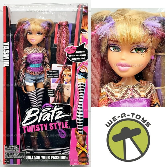Bratz Twisty Style Yasmin Doll, Great Gift for Children Ages 6, 7, 8 